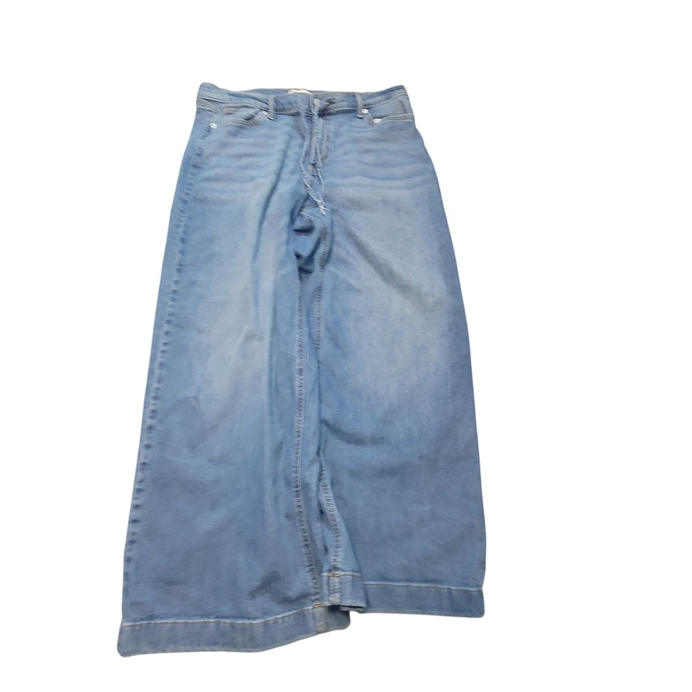 Sonoma Goods For Life Womens Wide Leg Blue Jeans Size 18 Light Wash High Rise